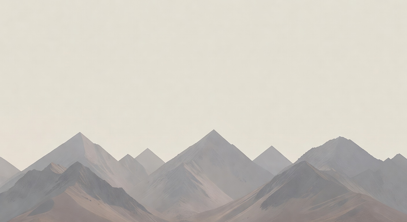 穏やかな山の風景