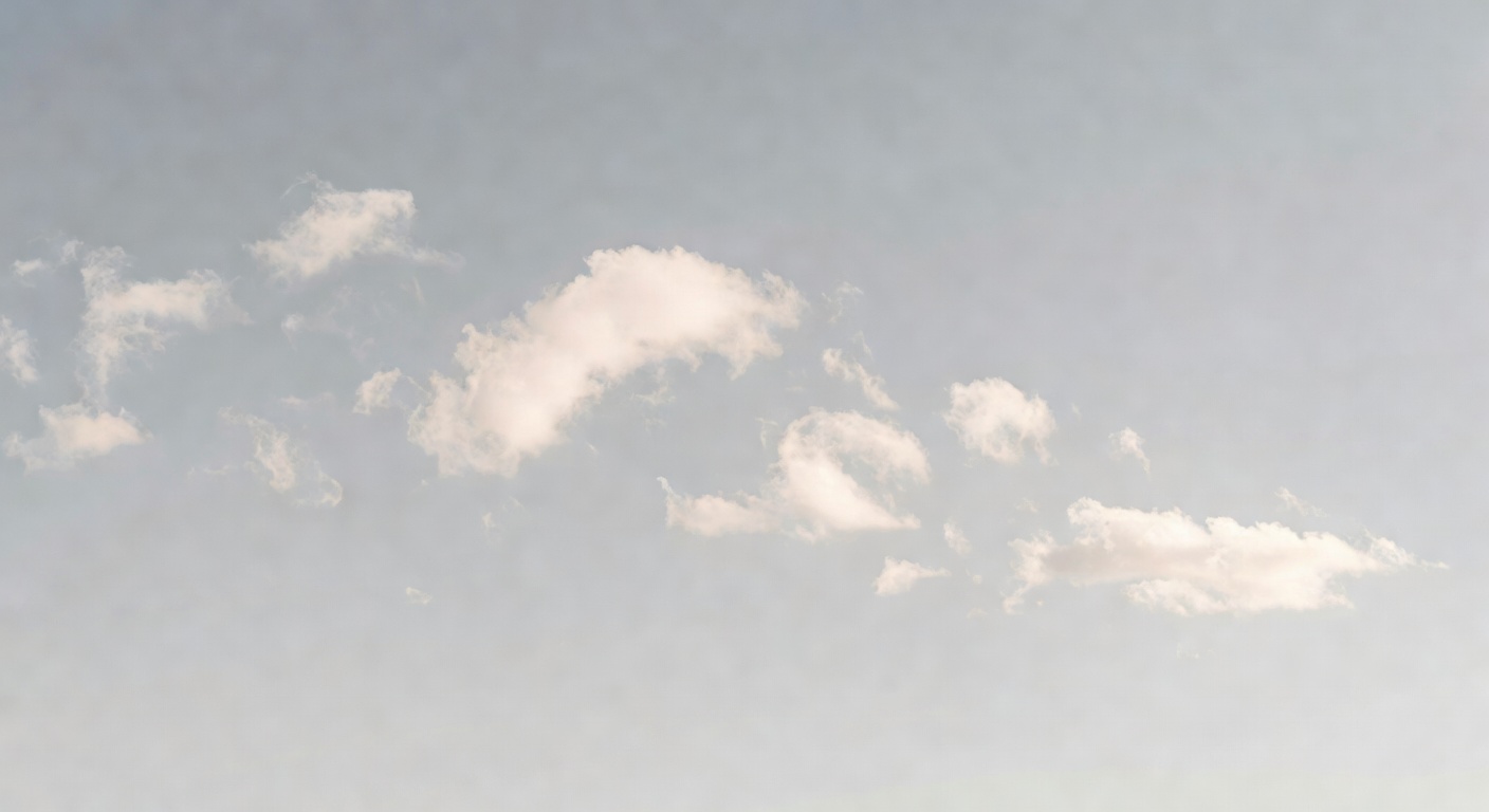 穏やかな空の雲
